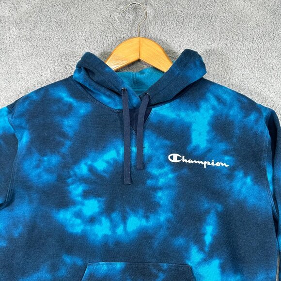 Champion tie-dye blue hoodie extra-large - Picture 7 of 12